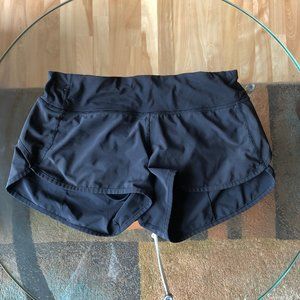 Lululemon Black Speed Up Shorts